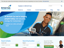 Tablet Screenshot of britishgasjobs.co.uk